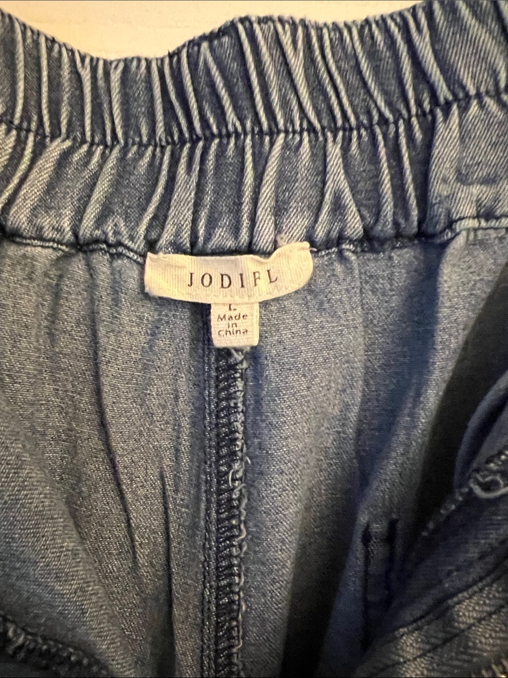 JODIFL Light Blue Wide Leg Denim Culottes - Picture 4 of 9